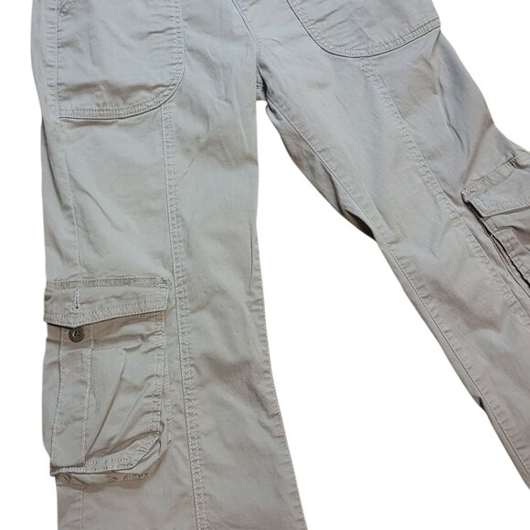 Cotton On Army Green Cargo Utility Wide Leg Pants Size 4 Great Preowned 27" W - Picture 6 of 6